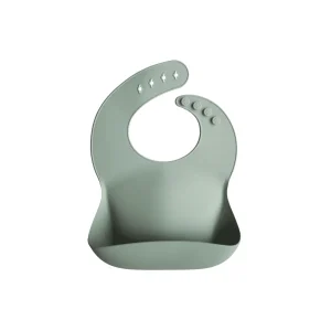 Mushie-silicone-bib-groen-productafbeelding
