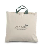 Merino wollen kussen in tas