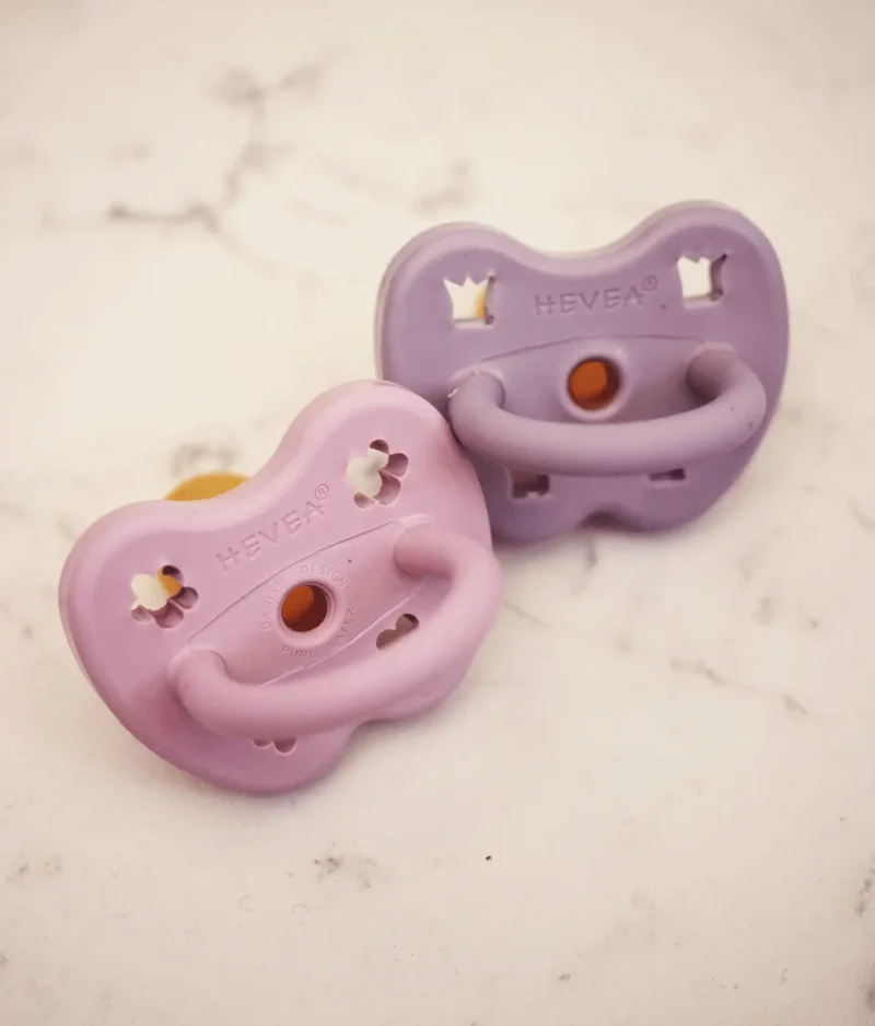 Hevea set 2 lila en roze orthodontisch productafbeelding