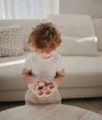 Press toy Flower Mushie Blush extra afbeelding kind