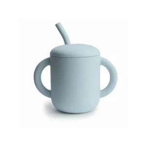 Traningcup mushie lichtblauw productafbeelding