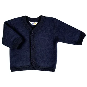 vest wol/fleece joha blauw