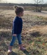 Joha-Merino wollen vest-Donker blauw