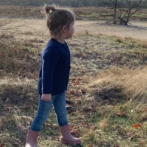 Joha-Merino wollen vest-Donker blauw