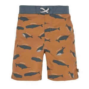 Lässig - UV Zwembroek - Whale caramel - voorkant