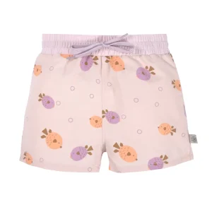 Lässig - UV Zwembroekje - Fish light pink - inclusief zwemluier - voorkant