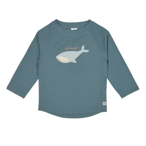 Lässig - UV zwemshirt met lange mouwen - Whale blue - voorkant