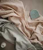 Mushie Hydrofiele doek - Natural Stripes Mushie Swaddle XL - Natural Stripes