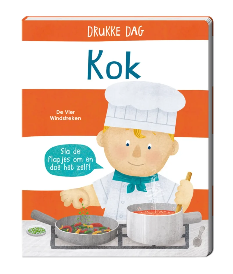 Kartonboek - Drukke dag Kok