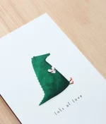 Alijt – Kaartje krokodil – Lots of love - detail