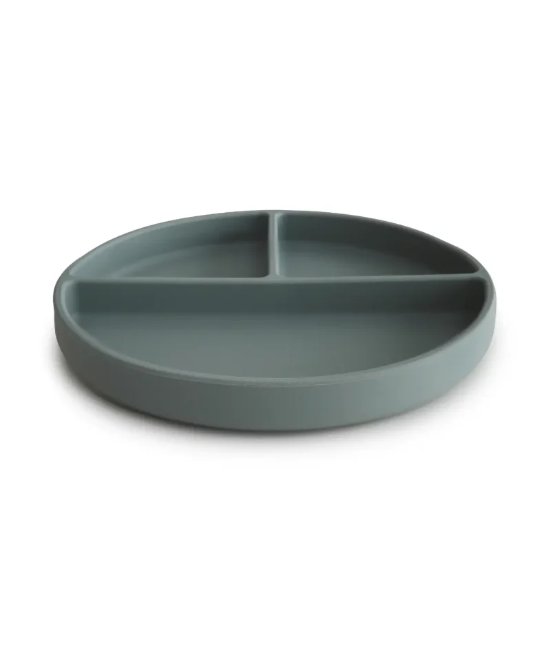 Mushie - Siliconen kinderbord met zuignap - Dried Thyme