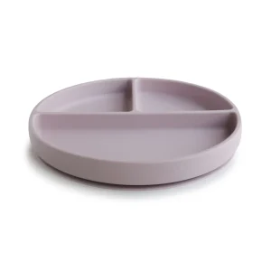 Mushie - Siliconen kinderbord met zuignap - Soft Lilac