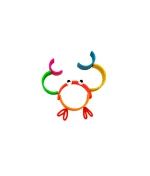 Dëna - Siliconen Bijt- en stapelspeelset Regenboog - Neon - 6 st.