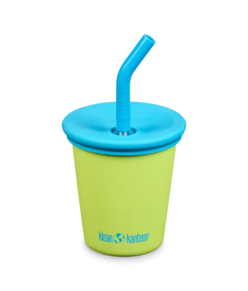 Klean Kanteen RVS Kid Cup - drinkbeker met rietje