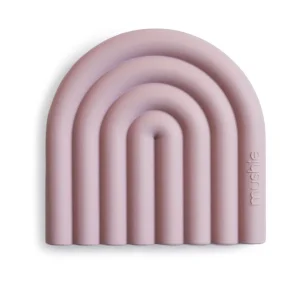Mushie Regenboogbijtring Mauve