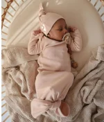 Mushie - Slaapzak Blush - newborn Mushie - Slaapzak/body Blush - 0 t/m 3 maanden