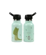Runbott Drinkfles - Thermosfles - Roestvrij staal - Sport Marta Krokodil - 350 ml (voorkant en achterkant)